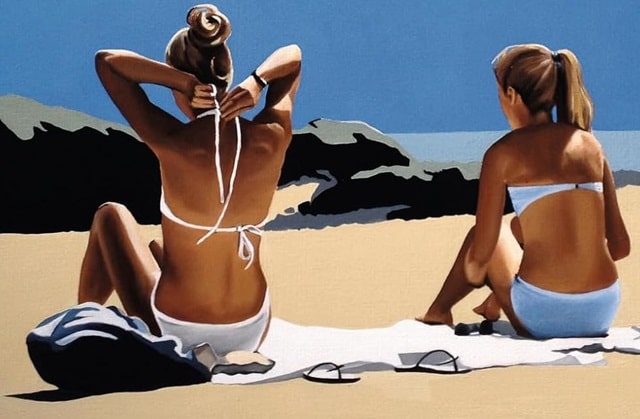 Sulla copertina di Ti ricordi di Sarah Leroy? di Marie Vareille ci sono due ragazze di spalle, in bikini bianco su una spiaggia