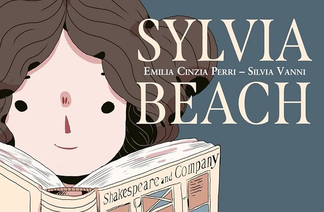 Sulla copertina di Sylvia Beah c'è l'illustrazione che rappresenya una giovane donna che legge un libri intitolato Shakespeare and Company